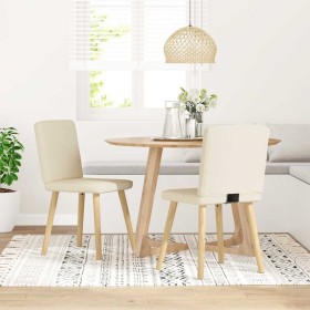 Sillas de comedor 2 unidades lino de , Sillas de comedor - Ref: Foro24-4101208, Precio: 107,11 €, Descuento: %