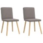Sillas de comedor 2 unidades tela gris taupé de , Sillas de comedor - Ref: Foro24-4101203, Precio: 101,95 €, Descuento: %