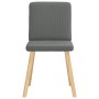 Sillas de comedor 2 unidades tela gris oscuro de , Sillas de comedor - Ref: Foro24-4101198, Precio: 101,95 €, Descuento: %