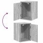 Armarios 2 uds para garaje madera ingeniería gris sonoma de , Armarios industriales - Ref: Foro24-3328265, Precio: 69,79 €, D...