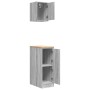 Armarios 2 uds para garaje madera ingeniería gris sonoma de , Armarios industriales - Ref: Foro24-3328292, Precio: 75,26 €, D...