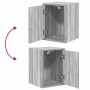 Armarios 2 uds para garaje madera ingeniería gris sonoma de , Armarios industriales - Ref: Foro24-3328292, Precio: 75,26 €, D...