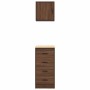 Armarios 2 uds para garaje madera ingeniería marrón roble de , Armarios industriales - Ref: Foro24-3328329, Precio: 106,41 €,...