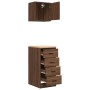Armarios 2 uds para garaje madera ingeniería marrón roble de , Armarios industriales - Ref: Foro24-3328329, Precio: 106,41 €,...