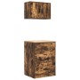 Armarios 2 uds para garaje madera ingeniería roble ahumado de , Armarios industriales - Ref: Foro24-3328336, Precio: 145,95 €...