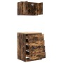 Armarios 2 uds para garaje madera ingeniería roble ahumado de , Armarios industriales - Ref: Foro24-3328336, Precio: 145,95 €...