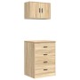 Armarios 2 uds para garaje madera de ingeniería roble sonoma de , Armarios industriales - Ref: Foro24-3328334, Precio: 132,51...