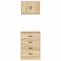 Armarios 2 uds para garaje madera de ingeniería roble sonoma de , Armarios industriales - Ref: Foro24-3328334, Precio: 132,51...