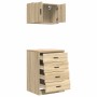 Armarios 2 uds para garaje madera de ingeniería roble sonoma de , Armarios industriales - Ref: Foro24-3328334, Precio: 132,51...