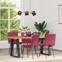 Sillas de comedor 4 unidades terciopelo rojo tinto de , Sillas de comedor - Ref: Foro24-3315261, Precio: 164,64 €, Descuento: %