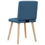 Sillas de comedor 4 unidades tela azul de , Sillas de comedor - Ref: Foro24-3315282, Precio: 198,39 €, Descuento: %