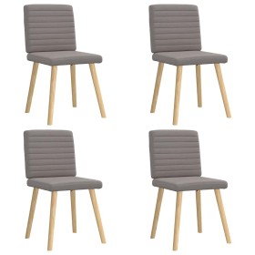 Sillas de comedor 4 unidades tela taupe de , Sillas de comedor - Ref: Foro24-3315280, Precio: 198,39 €, Descuento: %