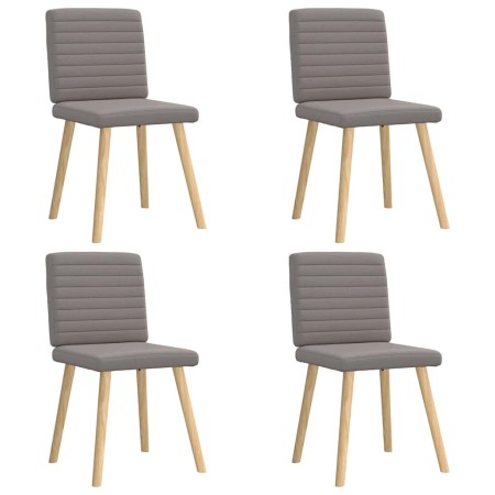 Sillas de comedor 4 unidades tela taupe de , Sillas de comedor - Ref: Foro24-3315280, Precio: 198,39 €, Descuento: %