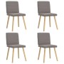 Sillas de comedor 4 unidades tela taupe de , Sillas de comedor - Ref: Foro24-3315280, Precio: 198,39 €, Descuento: %
