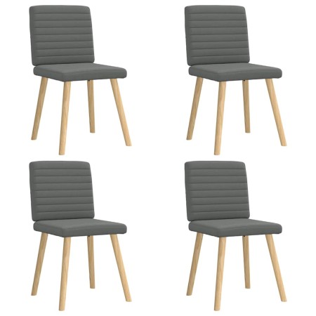 Sillas de comedor giratorias 4 unidades tela gris oscuro de , Sillas de comedor - Ref: Foro24-3315275, Precio: 198,39 €, Desc...