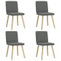 Sillas de comedor giratorias 4 unidades tela gris oscuro de , Sillas de comedor - Ref: Foro24-3315275, Precio: 198,39 €, Desc...