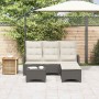 Set de sofás de jardín en forma de L con cojines 3 pzas negro de , Conjuntos de jardín - Ref: Foro24-3328638, Precio: 370,94 ...