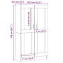 Estantería de madera ingeniería roble artisan 82,5x30,5x150 cm de , Librerías y estanterías - Ref: Foro24-3345216, Precio: 13...