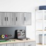 Armarios de pared 2 uds para garaje madera gris sonoma de , Armarios industriales - Ref: Foro24-860618, Precio: 43,77 €, Desc...