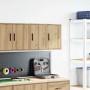 Armarios de pared 2 uds para garaje madera artesanal roble de , Armarios industriales - Ref: Foro24-860624, Precio: 42,57 €, ...