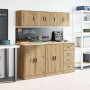Armarios de pared 2 uds para garaje madera artesanal roble de , Armarios industriales - Ref: Foro24-860624, Precio: 42,57 €, ...