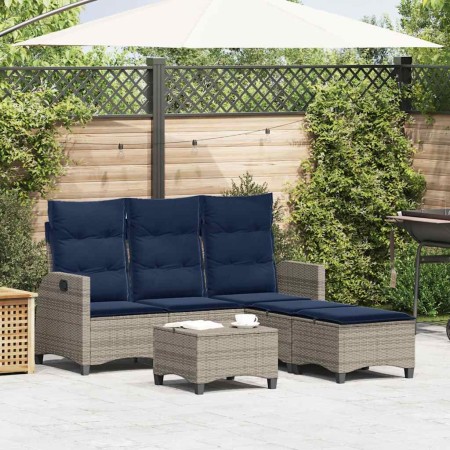 Set de sofás de jardín en forma de L con cojines 3 pzas gris de , Conjuntos de jardín - Ref: Foro24-3328644, Precio: 469,67 €...
