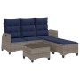 Set de sofás de jardín en forma de L con cojines 3 pzas gris de , Conjuntos de jardín - Ref: Foro24-3328644, Precio: 469,67 €...