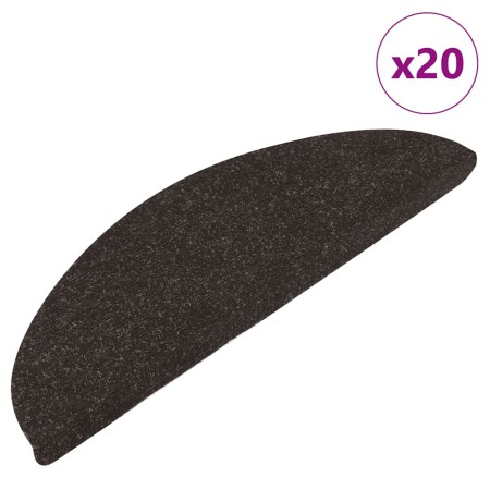 Alfombrilla autoadhesiva escalera 20 uds negro 56x17x3 cm de , Alfombrillas para escalones - Ref: Foro24-3365904, Precio: 42,...