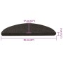 Alfombrilla autoadhesiva escalera 20 uds negro 56x17x3 cm de , Alfombrillas para escalones - Ref: Foro24-3365904, Precio: 42,...