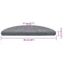 Alfombrilla autoadhesiva escalera 30 uds gris claro 56x17x3 cm de , Alfombrillas para escalones - Ref: Foro24-3365682, Precio...