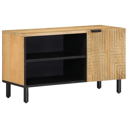 Mueble de TV madera maciza mango marrón 80x31,5x46 cm de , Almacenamiento para CD y DVD - Ref: Foro24-4017735, Precio: 87,47 ...