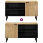 Mueble de TV madera maciza mango marrón 80x31,5x46 cm de , Almacenamiento para CD y DVD - Ref: Foro24-4017735, Precio: 87,47 ...