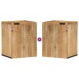 Armario colgante baño madera maciza mango marrón 38x33,5x48 cm de , Muebles de baño - Ref: Foro24-4017740, Precio: 82,38 €, D...