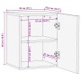 Armario colgante baño madera maciza mango marrón 38x33,5x48 cm de , Muebles de baño - Ref: Foro24-4017740, Precio: 82,38 €, D...