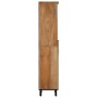 Mueble de baño de madera maciza de mango marrón 38x33x160 cm de , Muebles de baño - Ref: Foro24-4017742, Precio: 191,22 €, De...