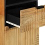 Mueble de baño de madera maciza de mango marrón 38x33x160 cm de , Muebles de baño - Ref: Foro24-4017742, Precio: 191,22 €, De...