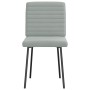 Sillas de comedor 4 unidades terciopelo gris claro de , Sillas de comedor - Ref: Foro24-3315256, Precio: 165,99 €, Descuento: %