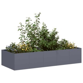 Jardinera acero gris antracita 200x80x40 cm de , Maceteros y jardineras - Ref: Foro24-860754, Precio: 122,15 €, Descuento: %