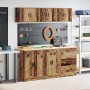Armarios 6 uds para garaje madera ingeniería antigua madera de , Armarios industriales - Ref: Foro24-3328348, Precio: 399,98 ...