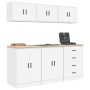 Armarios 6 uds para garaje madera de ingeniería blanco de , Armarios industriales - Ref: Foro24-3328341, Precio: 444,51 €, De...