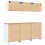Armarios 6 uds para garaje madera de ingeniería blanco de , Armarios industriales - Ref: Foro24-3328341, Precio: 444,51 €, De...