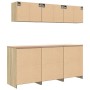 Armarios 6 uds para garaje madera de ingeniería roble sonoma de , Armarios industriales - Ref: Foro24-3328343, Precio: 450,47...