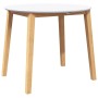 Mesa de comedor natural madera maciza roble caucho de , Mesas de cocina y de comedor - Ref: Foro24-4102531, Precio: 160,00 €,...