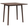 Mesa de comedor de madera maciza de caucho marrón de , Mesas de cocina y de comedor - Ref: Foro24-4102533, Precio: 131,01 €, ...