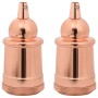 Portalámparas 2 uds bronce oro rosa E27 de , Accesorios de iluminación - Ref: Foro24-4106541, Precio: 21,20 €, Descuento: %