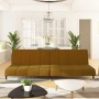 Sofá cama de 2 plazas terciopelo marrón de , Sofás - Ref: Foro24-375882, Precio: 249,10 €, Descuento: %