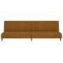 Sofá cama de 2 plazas terciopelo marrón de , Sofás - Ref: Foro24-375882, Precio: 249,10 €, Descuento: %