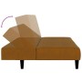 Sofá cama de 2 plazas terciopelo marrón de , Sofás - Ref: Foro24-375771, Precio: 242,36 €, Descuento: %