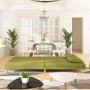 Sofá cama de 2 plazas con dos almohadas tela verde de , Sofás - Ref: Foro24-375894, Precio: 245,46 €, Descuento: %