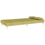 Sofá cama de 2 plazas con dos almohadas tela verde de , Sofás - Ref: Foro24-375894, Precio: 245,46 €, Descuento: %
